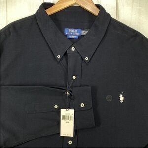 Polo Ralph Lauren Button-Down Shirt 4XB Big Mens Navy Pony Logo NWT Retail: $110